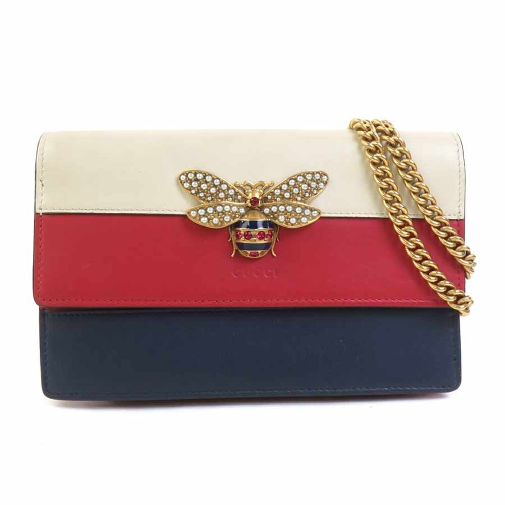 Auth Gucci Queen Margaret Chain Wallet #280365G63B